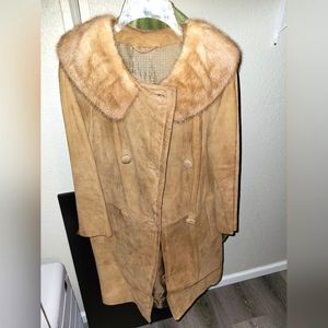 Vintage Suede & Fur Coat